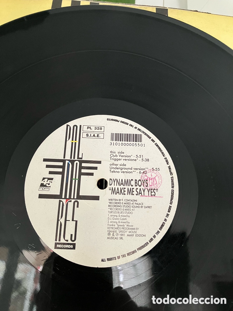 Discos de vinilo: Dynamic Boys - Make Me Say Yes - Foto 7