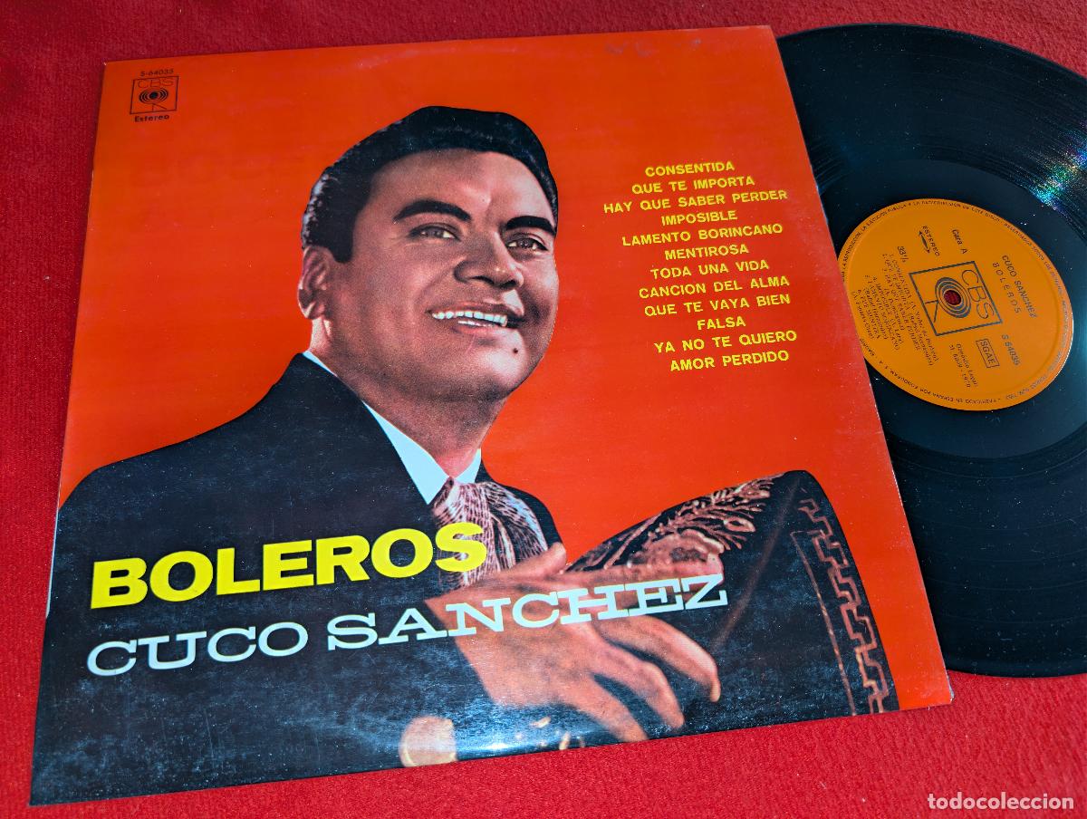 Discos de vinilo: CUCO SANCHEZ Boleros LP 1970 CBS ESPA&Ntilde;A SPAIN ex - Foto 1