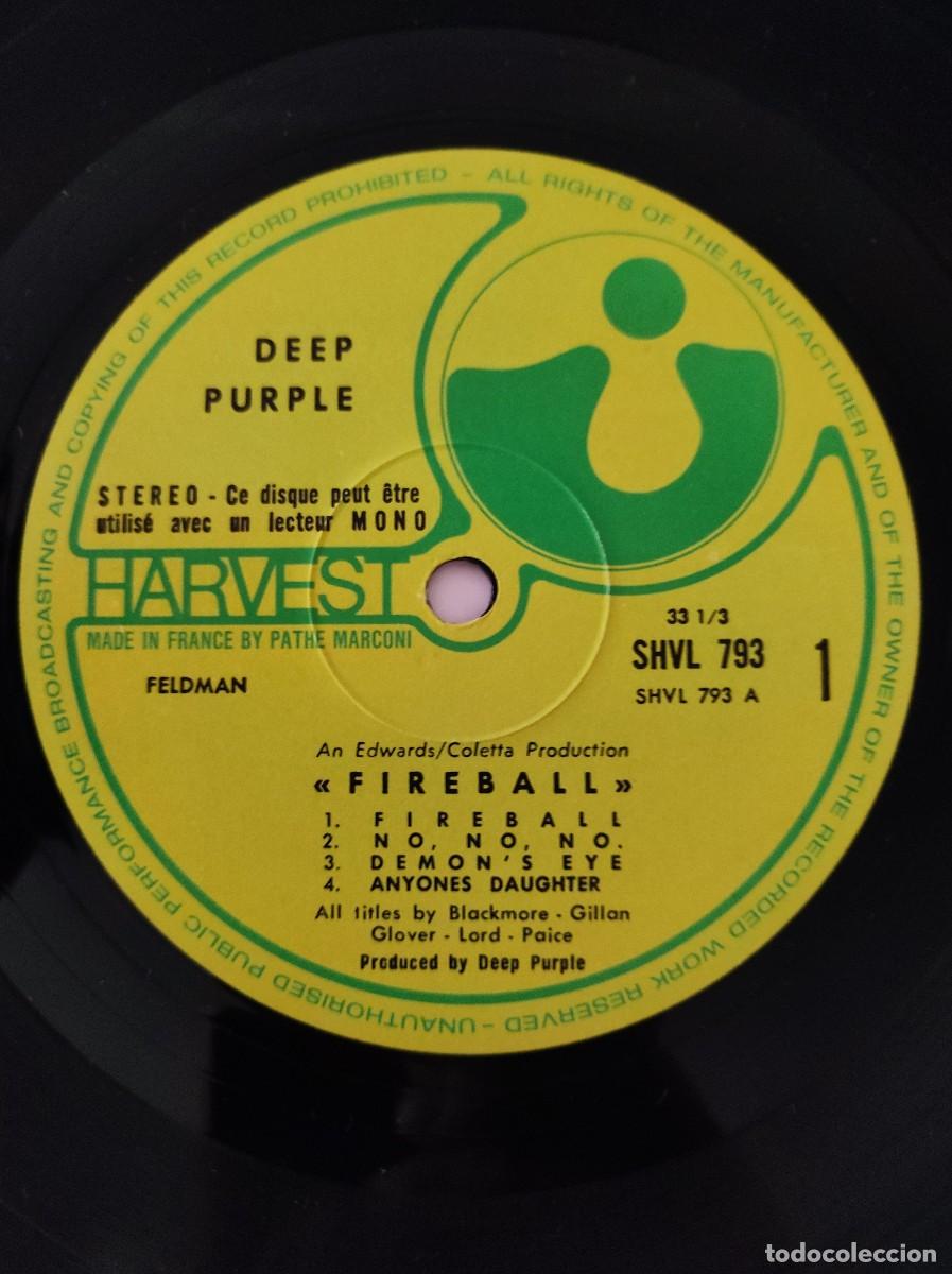 Discos de vinilo: Deep Purple &ndash; Fireball primera edici&oacute;n francesa de 1971 - Foto 9