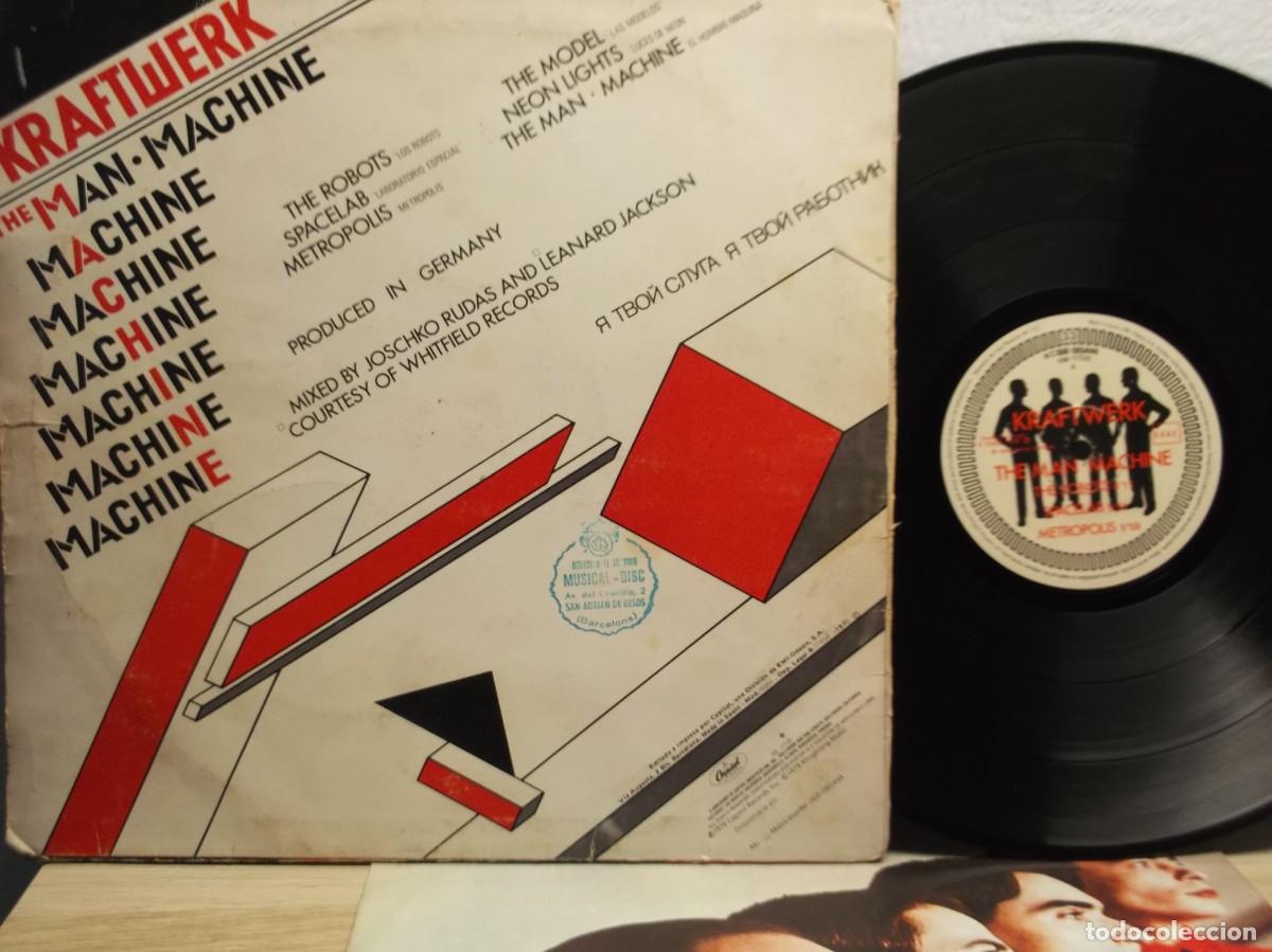 Discos de vinilo: Kraftwerk &ndash; The Man&bull;Machine LP 1978 SPAIN - Foto 2