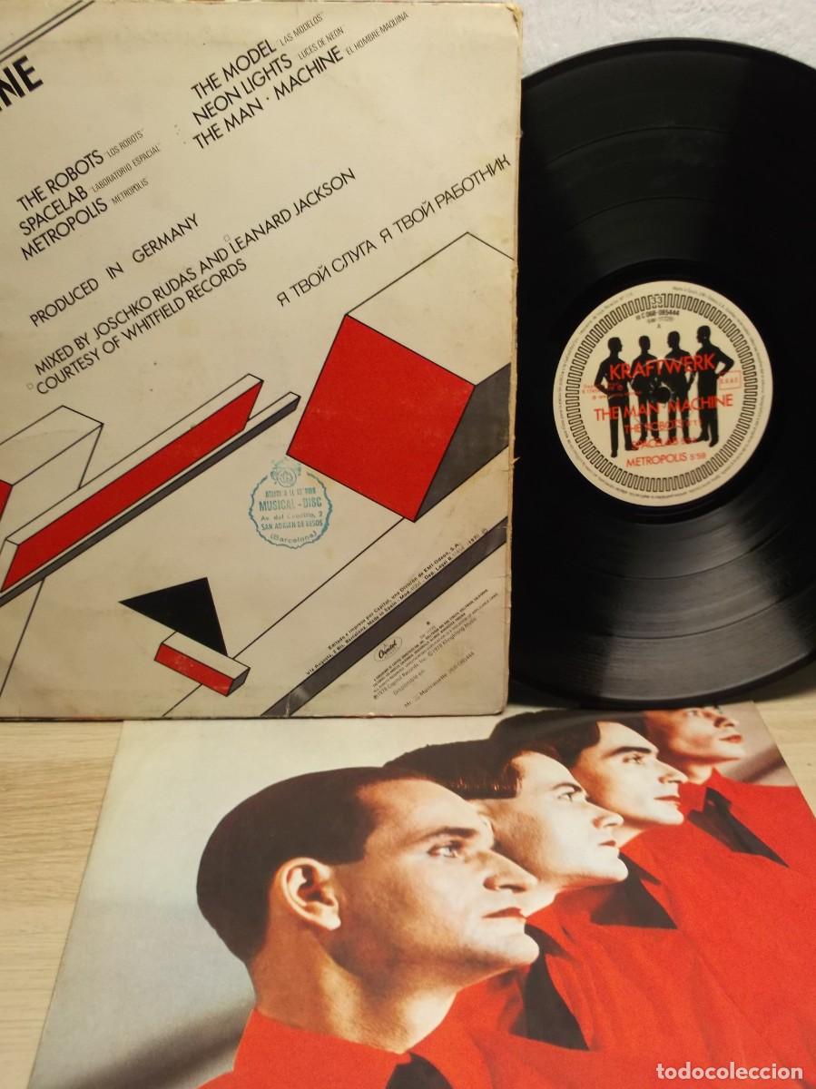 Discos de vinilo: Kraftwerk &ndash; The Man&bull;Machine LP 1978 SPAIN - Foto 3