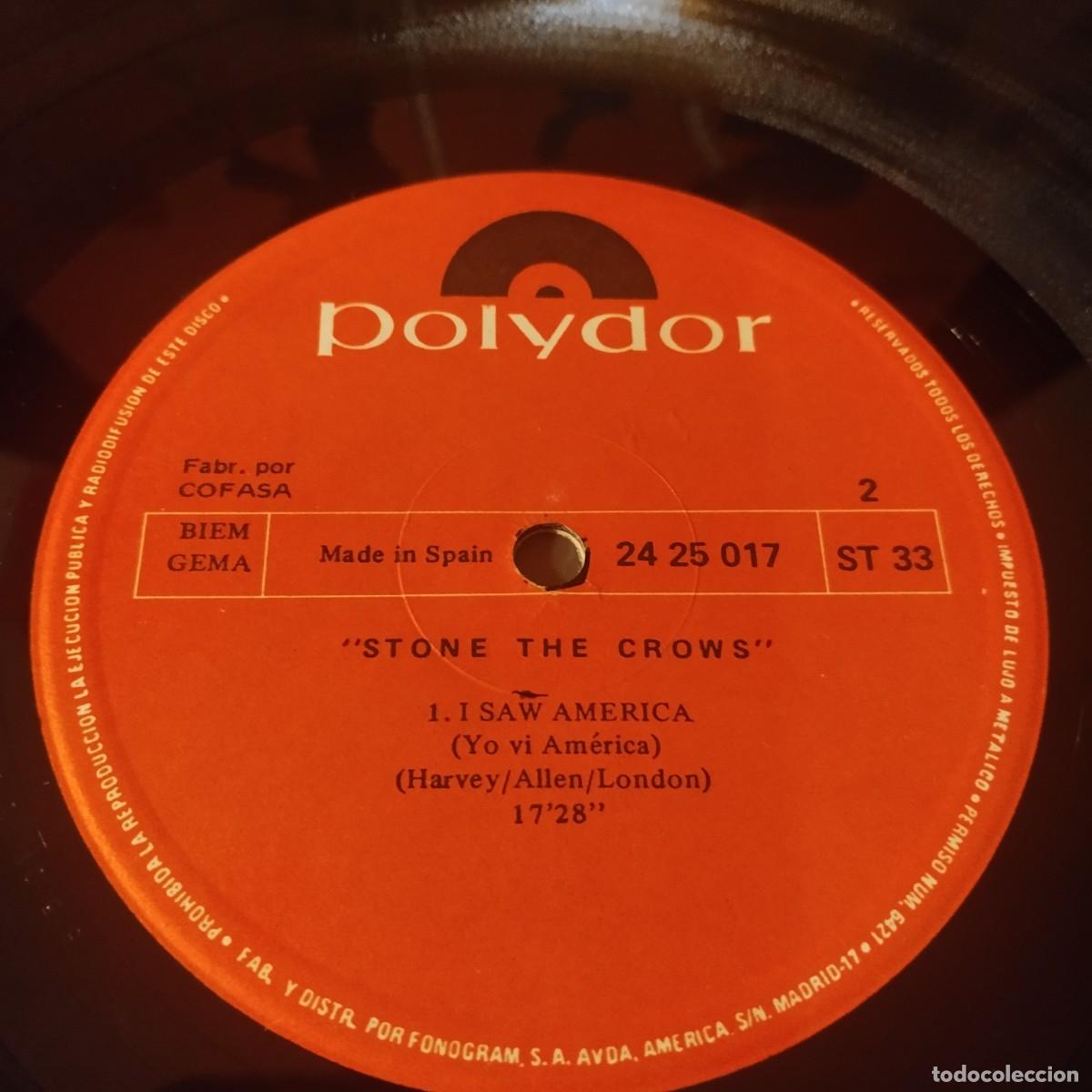 Discos de vinilo: LP Joya Gatefold,Stone The Crows - Stone The Crows ,1970 Espa&ntilde;a - Foto 6