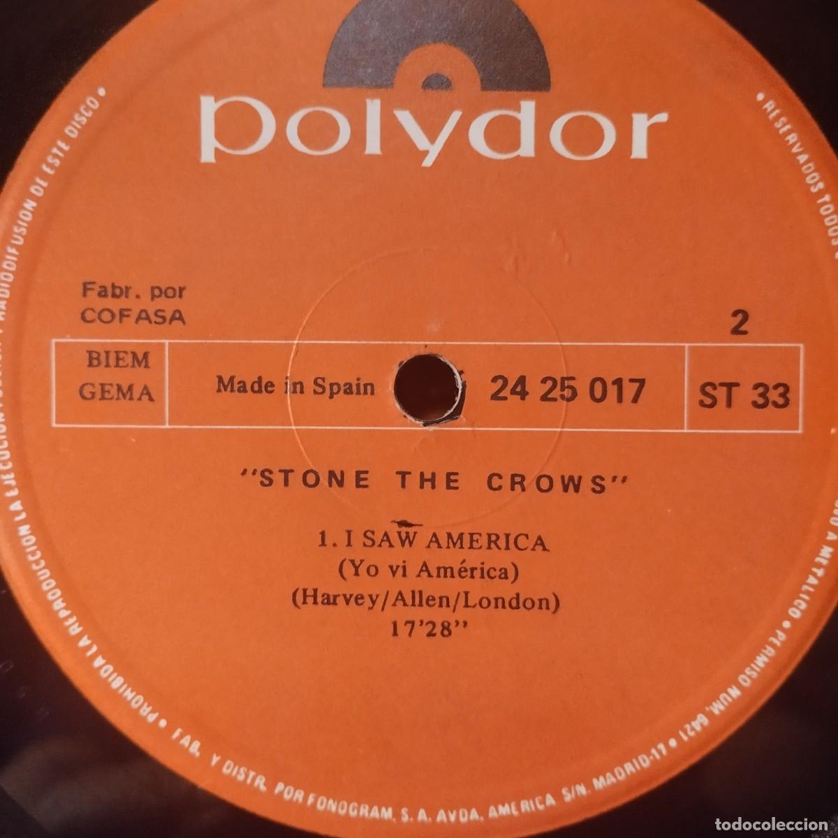 Discos de vinilo: LP Joya Gatefold,Stone The Crows - Stone The Crows ,1970 Espa&ntilde;a - Foto 7