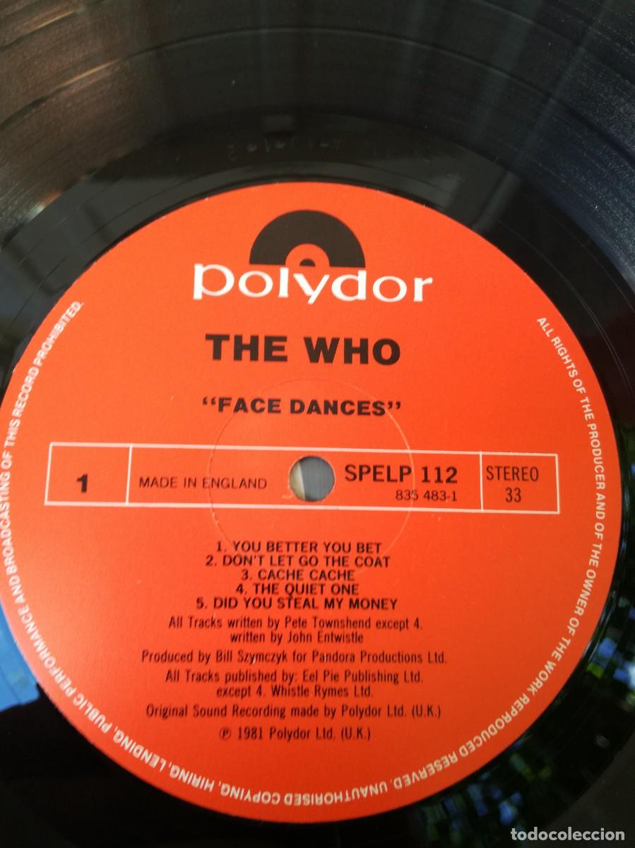 Discos de vinilo: THE WHO-DACE DANCES-EDICI&Oacute;N INGLESA UK - Foto 3