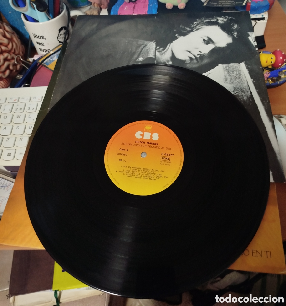 Discos de vinilo: V&iacute;ctor Manuel &ndash; Soy Un Corazon Tendido Al Sol - Foto 2