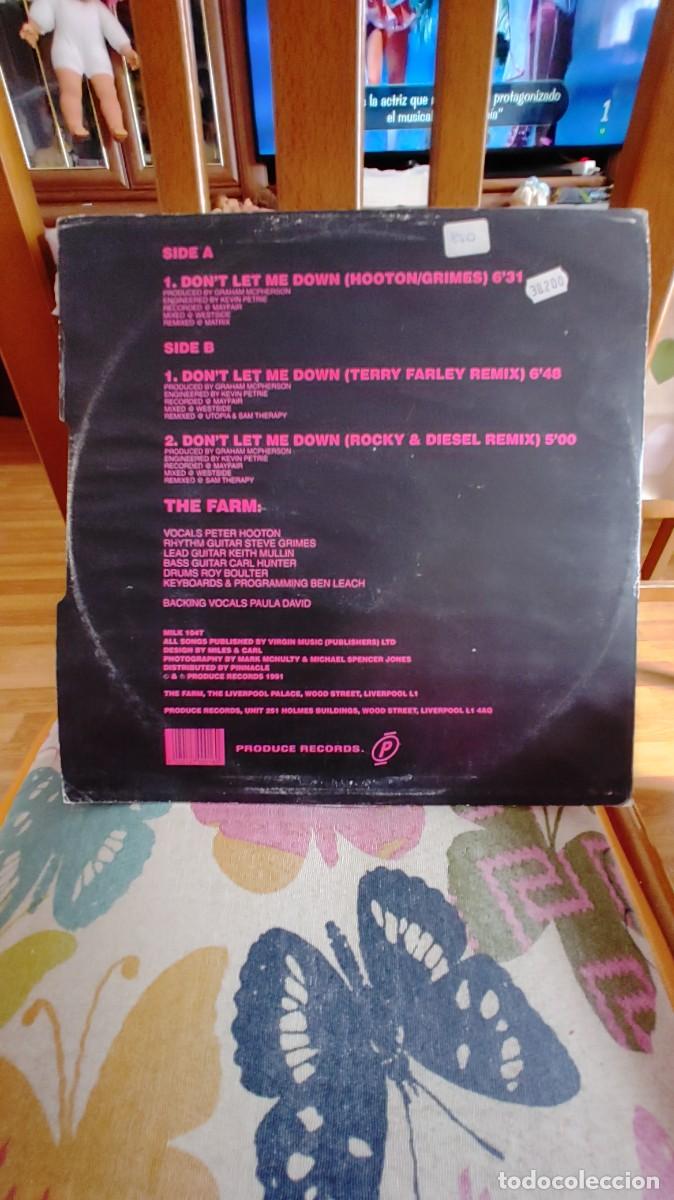 Discos de vinilo: THE FARM-MAXI DON&acute;T LET ME DOWN - Foto 2