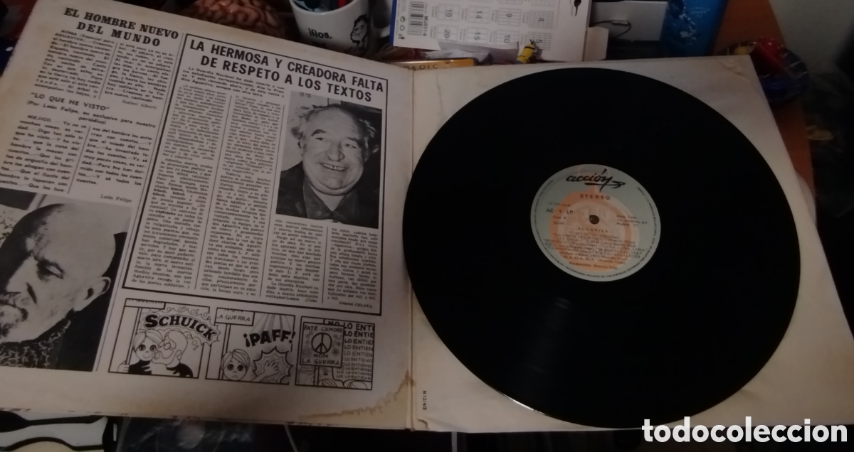 Discos de vinilo: Aguaviva - Cada vez m&aacute;s cerca - Foto 3