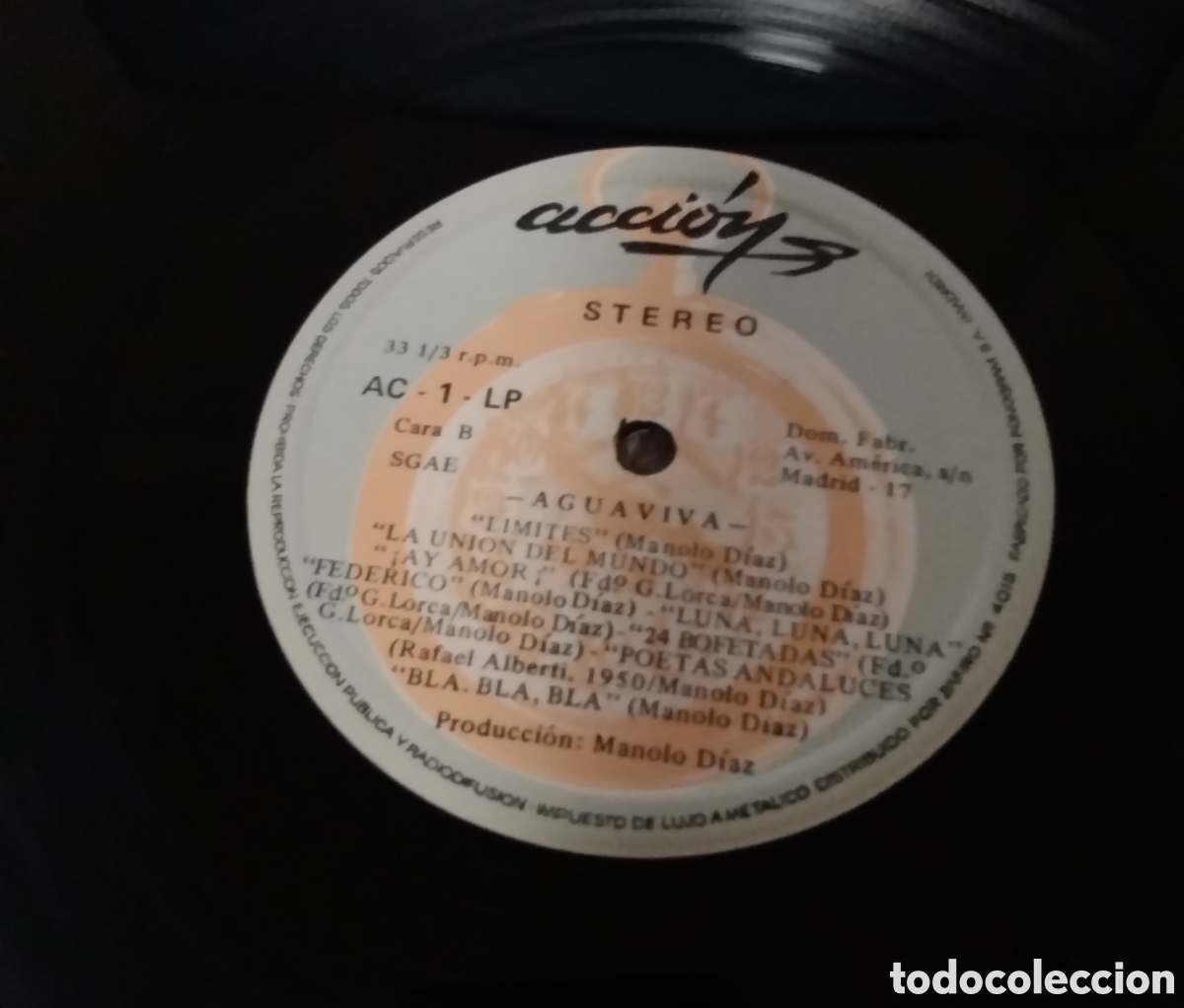 Discos de vinilo: Aguaviva - Cada vez m&aacute;s cerca - Foto 4