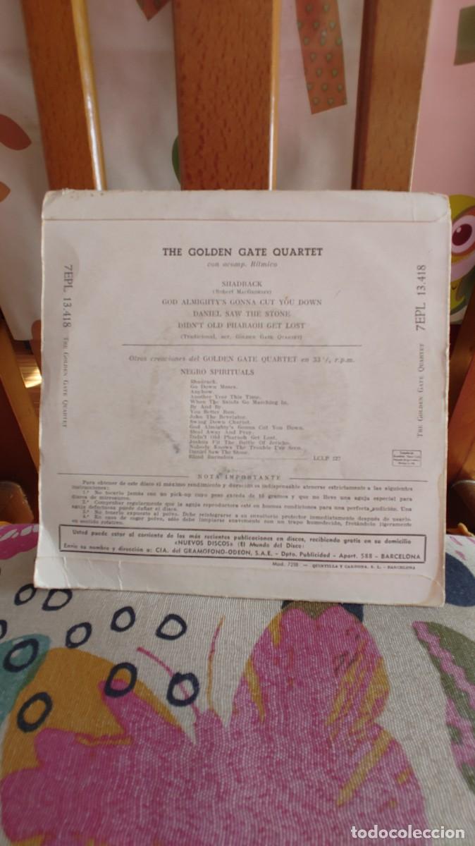 Discos de vinilo: THE GOLDEN GATE QUARTET-EP SHADRACK +3 - Foto 2