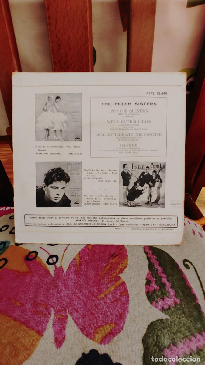 Discos de vinilo: THE PETER SISTERS-EP POP THE QUESTION +3 - Foto 2