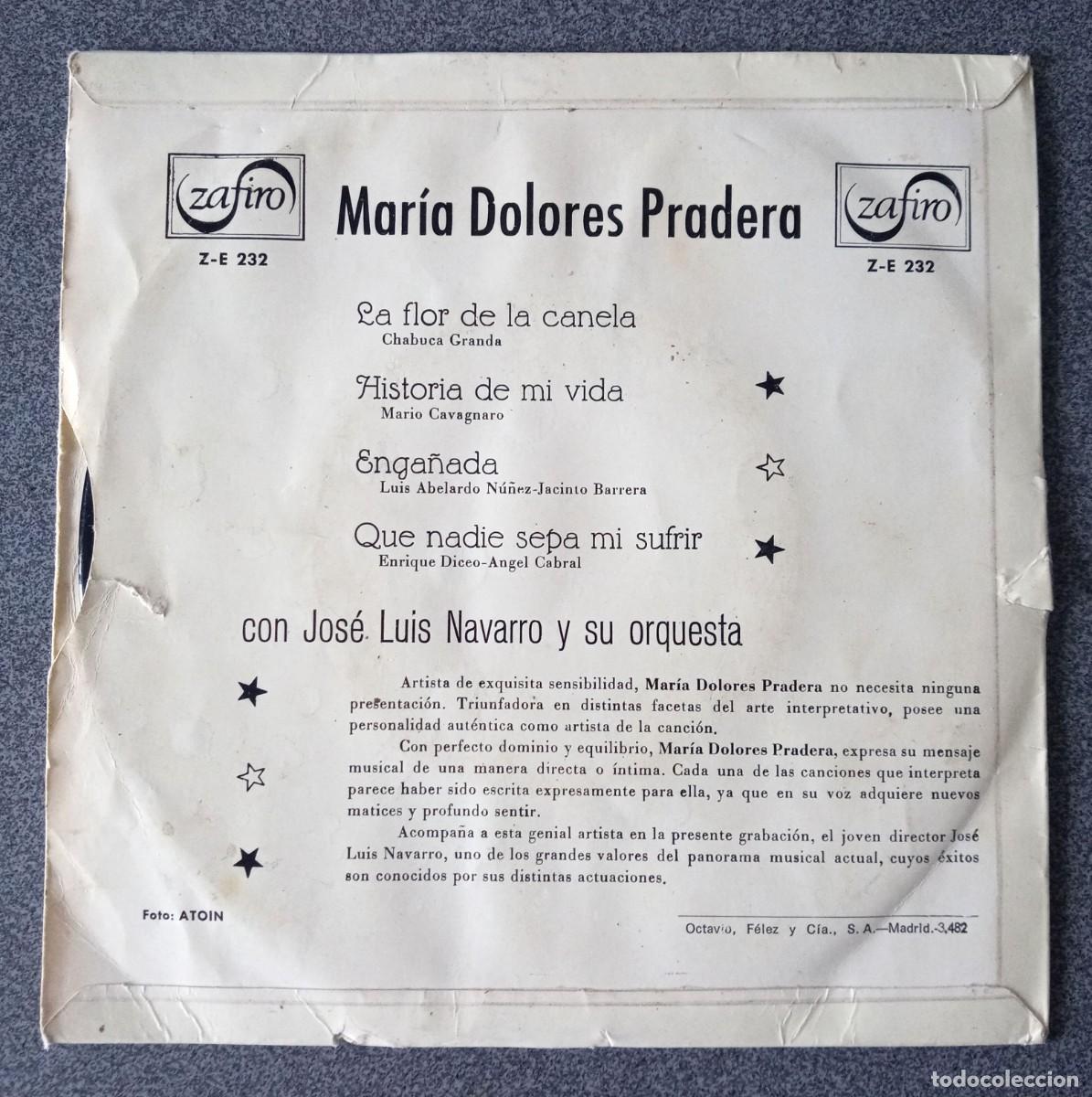 Discos de vinilo: Vinilo Ep Mar&iacute;a Dolores Pradera - Foto 4