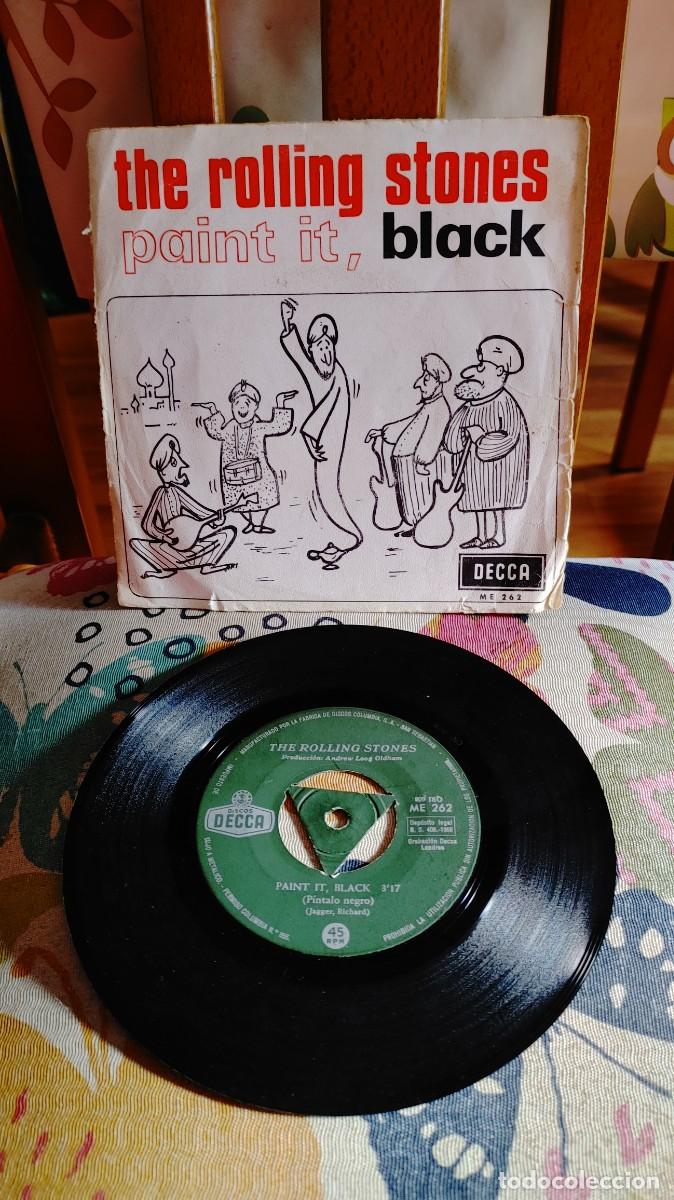 Discos de vinilo: THE ROLLING STONES-SINGLE PAINT IT BLACK - Foto 1