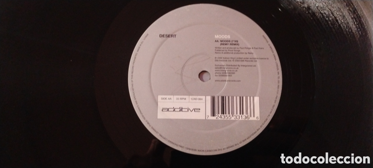 Discos de vinilo: DESERT-MOODS-MAXI-ADDITIVE/UK-IB - Foto 6