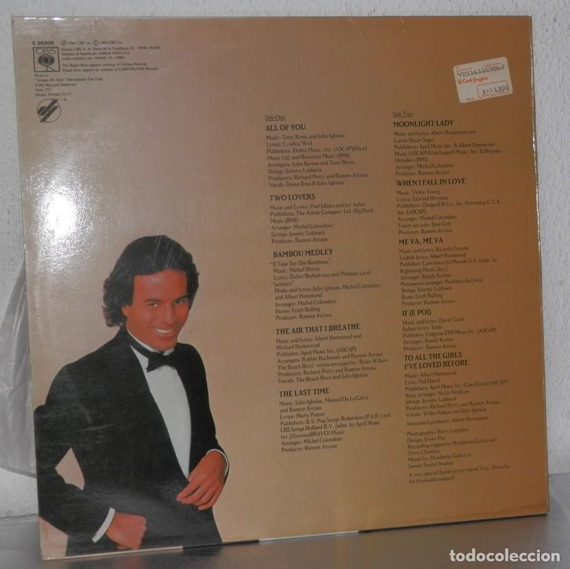 Discos de vinilo: DISCO LP DE VINILO DE JULIO IGLESIAS - Foto 2