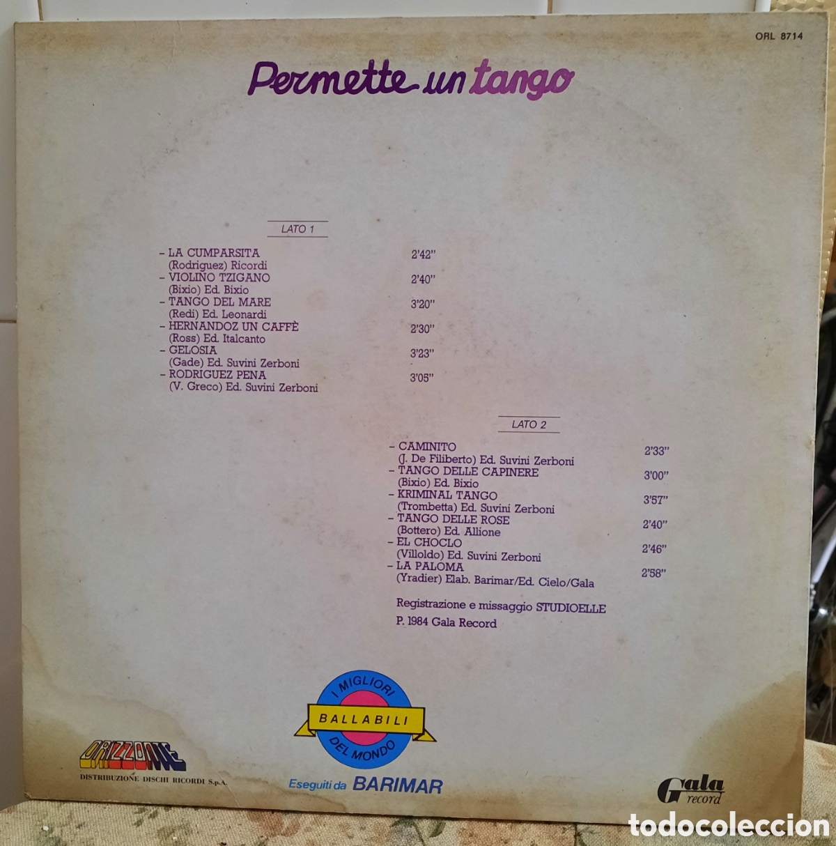 Discos de vinilo: Disco Vinilo: Permette un Tango - Foto 2
