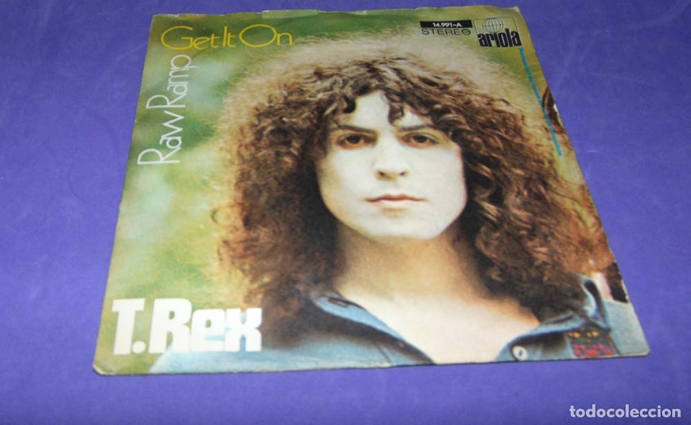 Discos de vinilo: T. Rex &ndash; Get It On / Raw Ramp - SINGLE 1971 - Foto 1