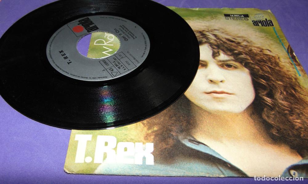 Discos de vinilo: T. Rex &ndash; Get It On / Raw Ramp - SINGLE 1971 - Foto 4