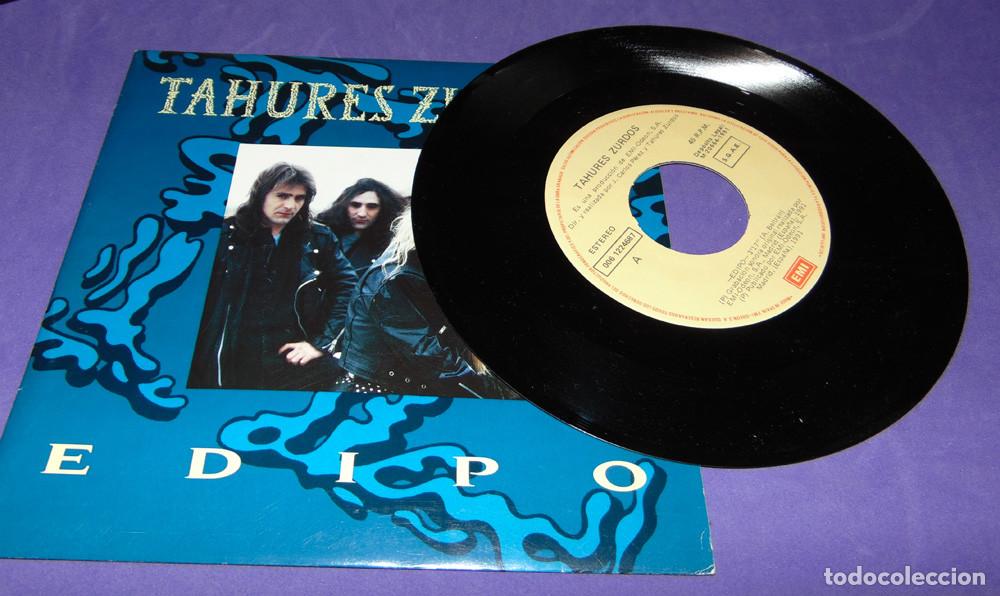 Discos de vinilo: Tah&uacute;res Zurdos &ndash; Edipo - SINGLE 1991 - Foto 3