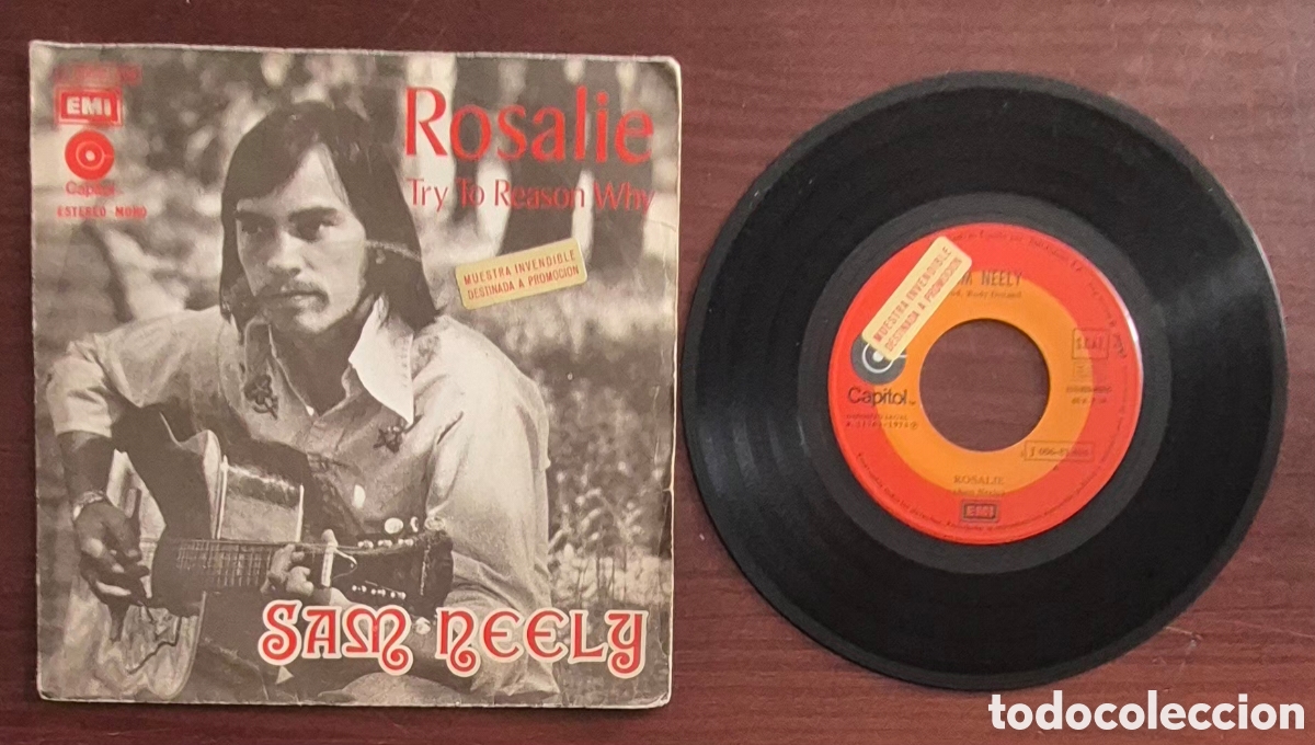 Discos de vinilo: SINGLE - SAM NEELY - ROSALIE - 1973 ESPA&Ntilde;A, PROMO - Foto 3