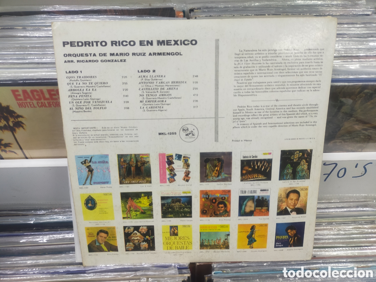 Discos de vinilo: Pedrito rico en M&eacute;xico lp - Foto 2