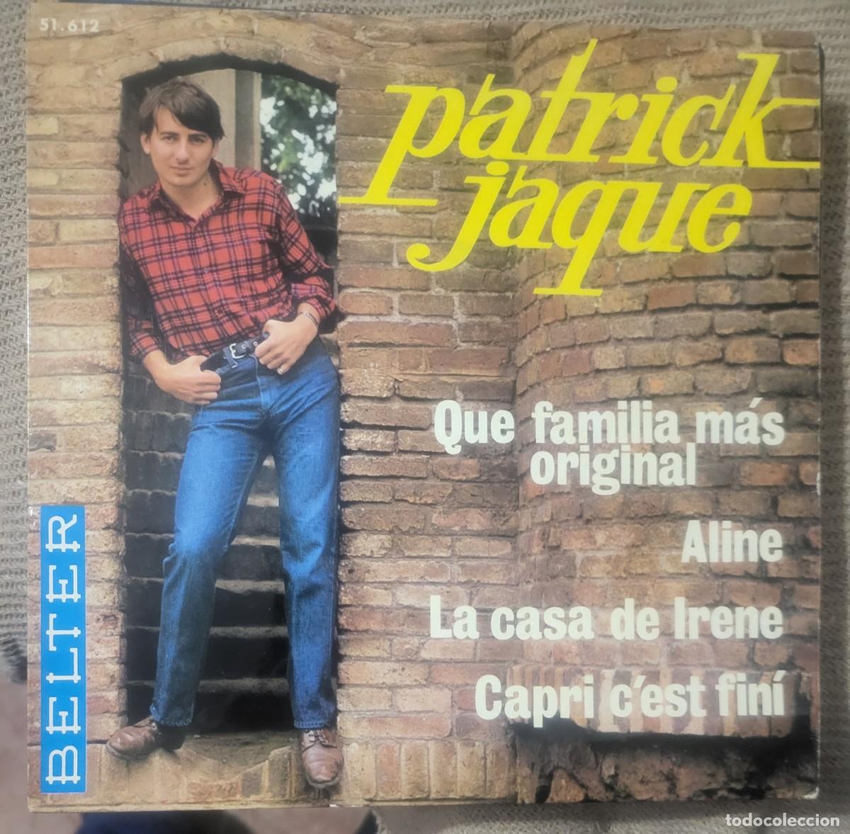 Discos de vinilo: Patrick Jaque Ep sello Belter editado en Espa&ntilde;a a&ntilde;o 1966... - Foto 1