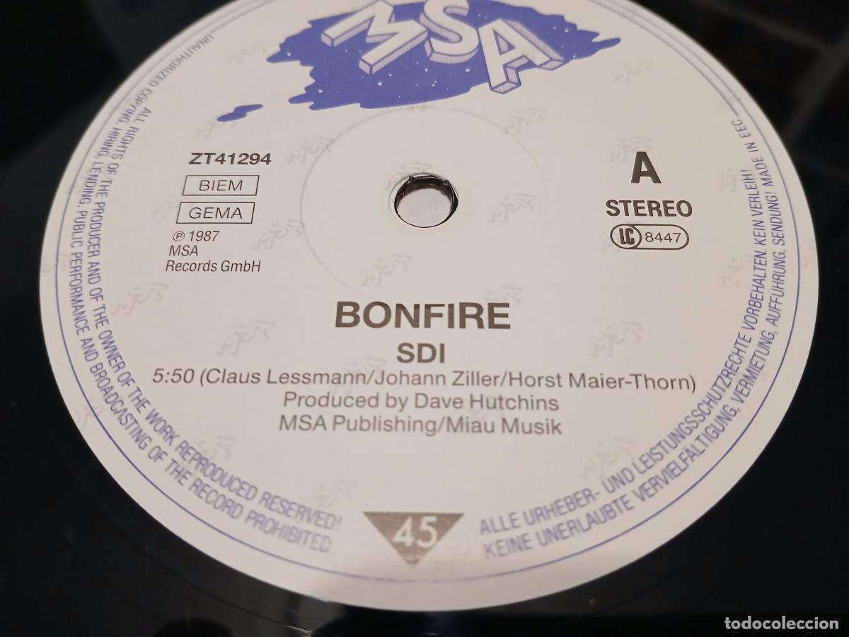 Discos de vinilo: Bonfire &lrm;&ndash; SDI- (1987) maxi-single - Foto 3