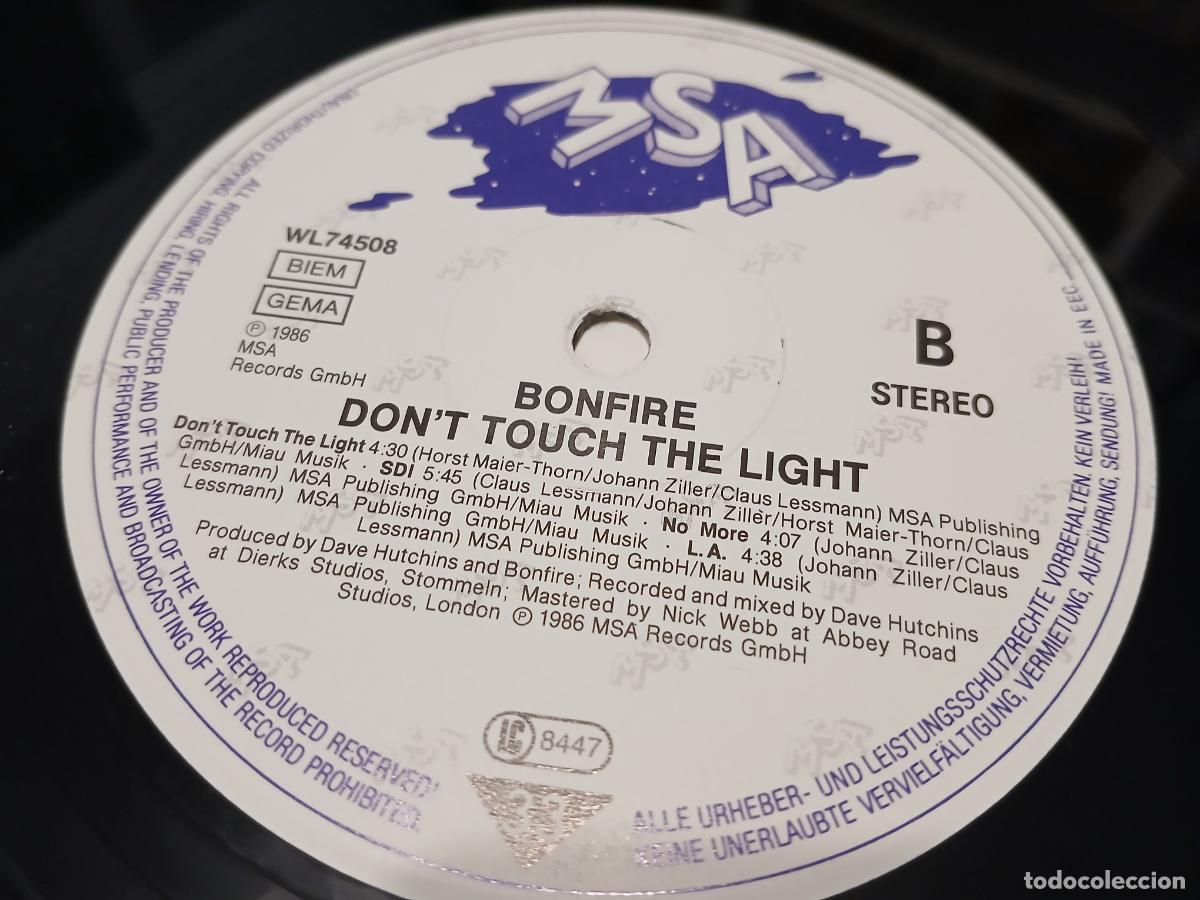 Discos de vinilo: Bonfire &ndash; Dont Touch The Light- (1986) LP disco vinilo - Foto 3