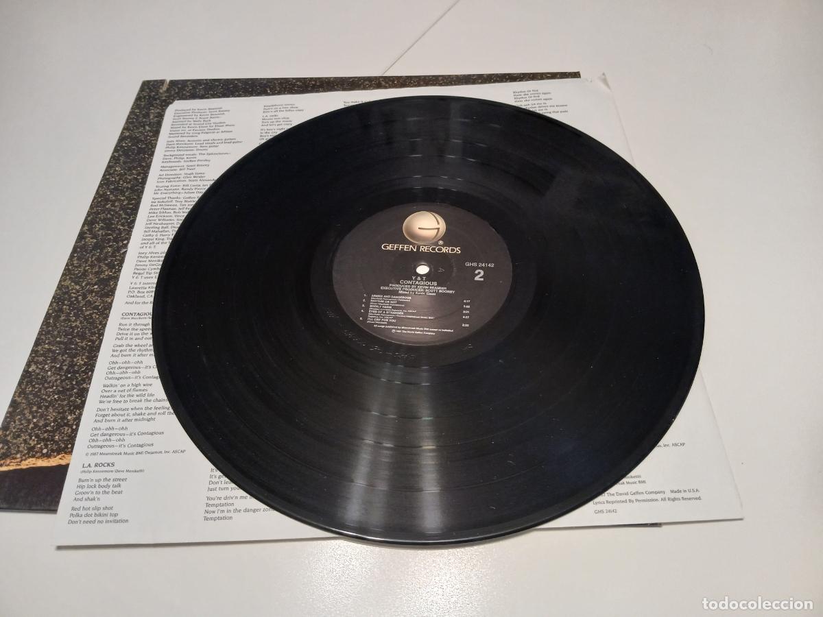 Discos de vinilo: Y & T &ndash; Contagious- (1987) LP disco vinilo - Foto 4
