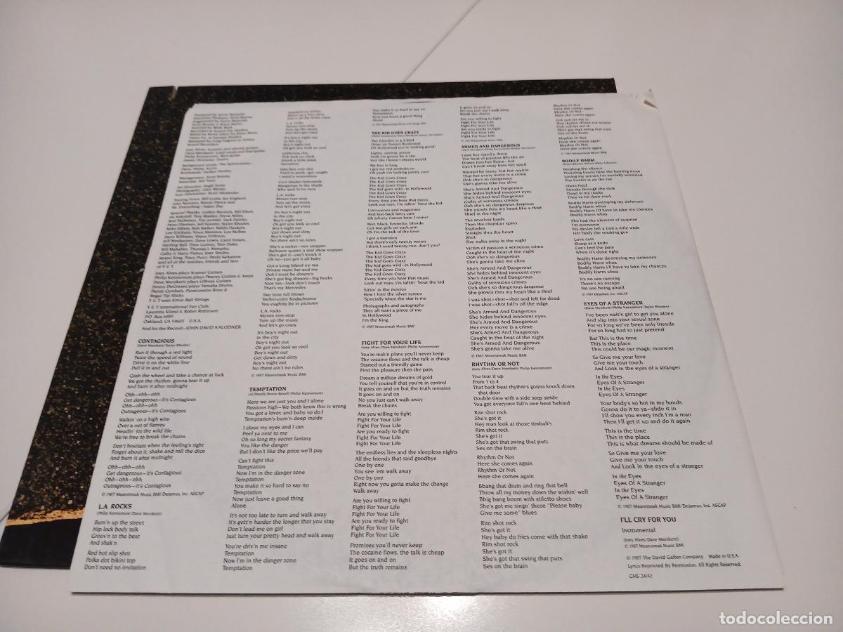 Discos de vinilo: Y & T &ndash; Contagious- (1987) LP disco vinilo - Foto 5