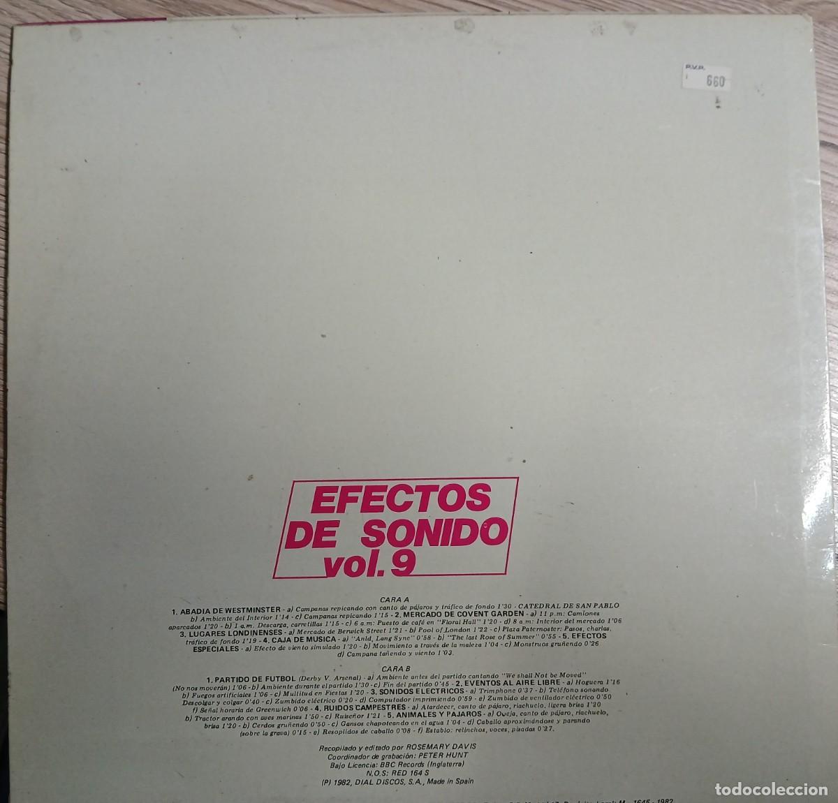 Discos de vinilo: DISCO VINILO LP EFECTOS DE SONIDO (VOLUMEN 9) - Foto 2
