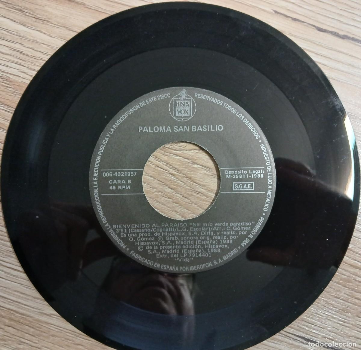 Discos de vinilo: DISCO VINILO SINGLE PALOMA SAN BASILIO (VIDA) - Foto 3
