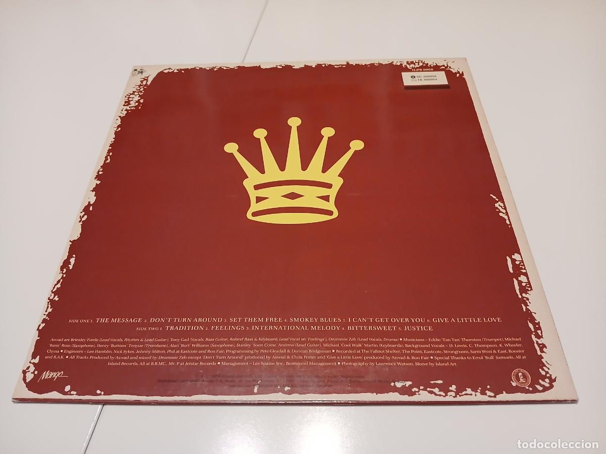 Discos de vinilo: Aswad &ndash; Distant Thunder- (1988) LP disco vinilo - Foto 9