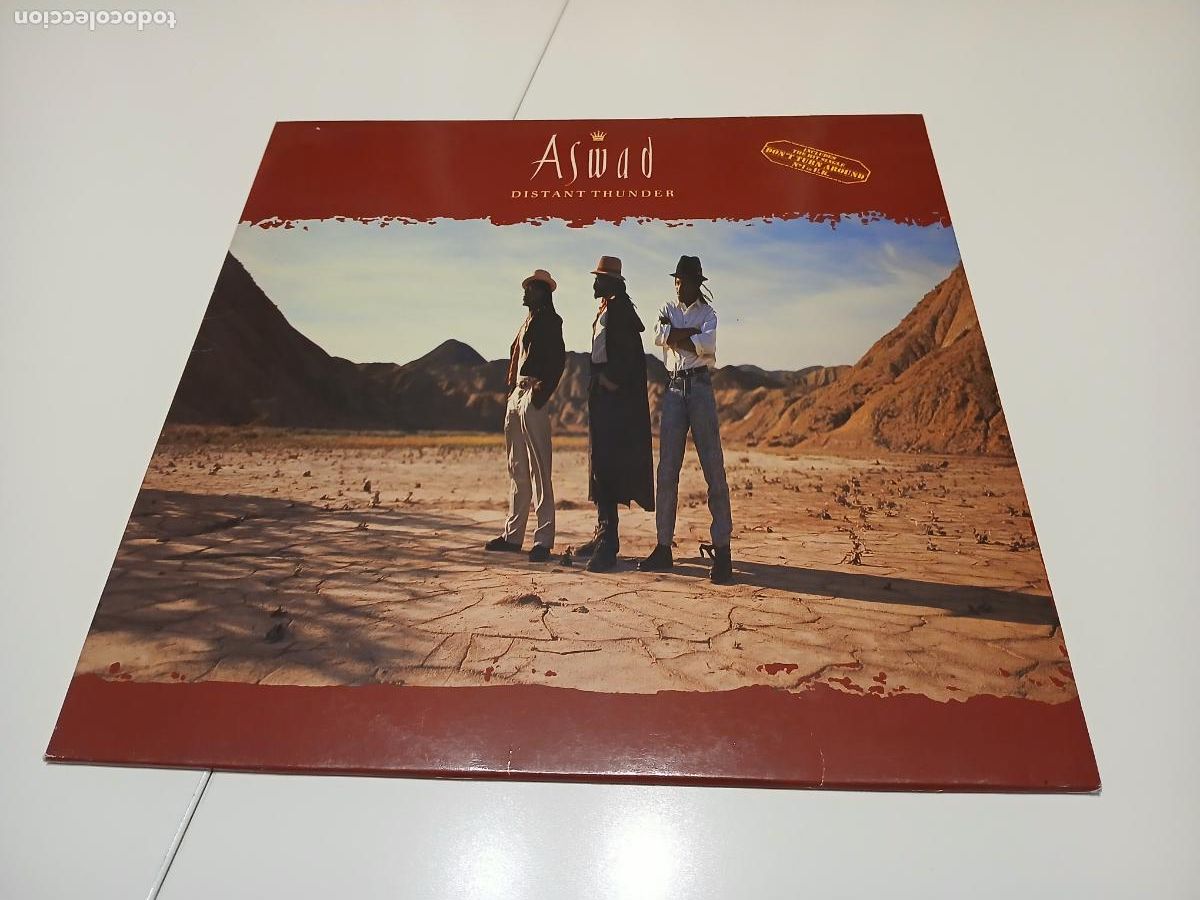 Discos de vinilo: Aswad &ndash; Distant Thunder- (1988) LP disco vinilo - Foto 1