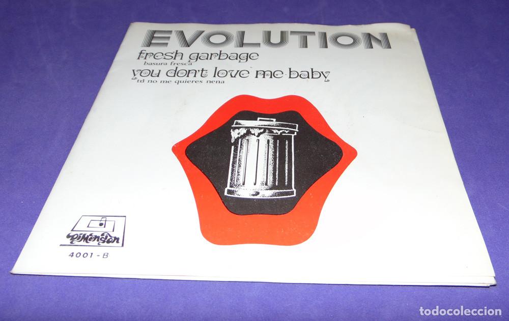 Discos de vinilo: EVOLUTION &ndash; Fresh Garbage / You Dont Love Me Baby - SINGLE 1969 - Foto 1