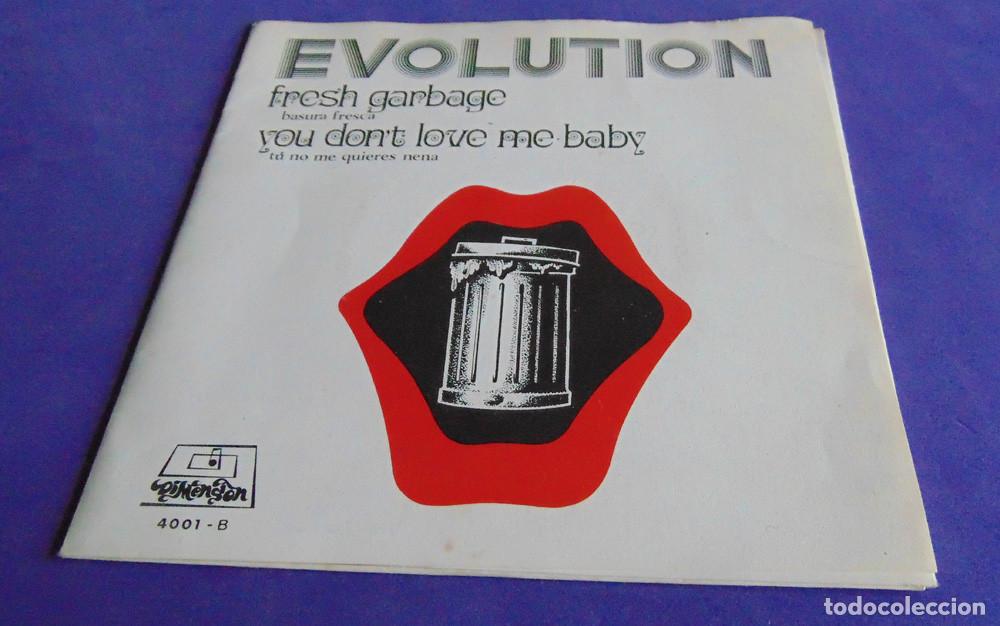 Discos de vinilo: EVOLUTION &ndash; Fresh Garbage / You Dont Love Me Baby - SINGLE 1969 - Foto 2