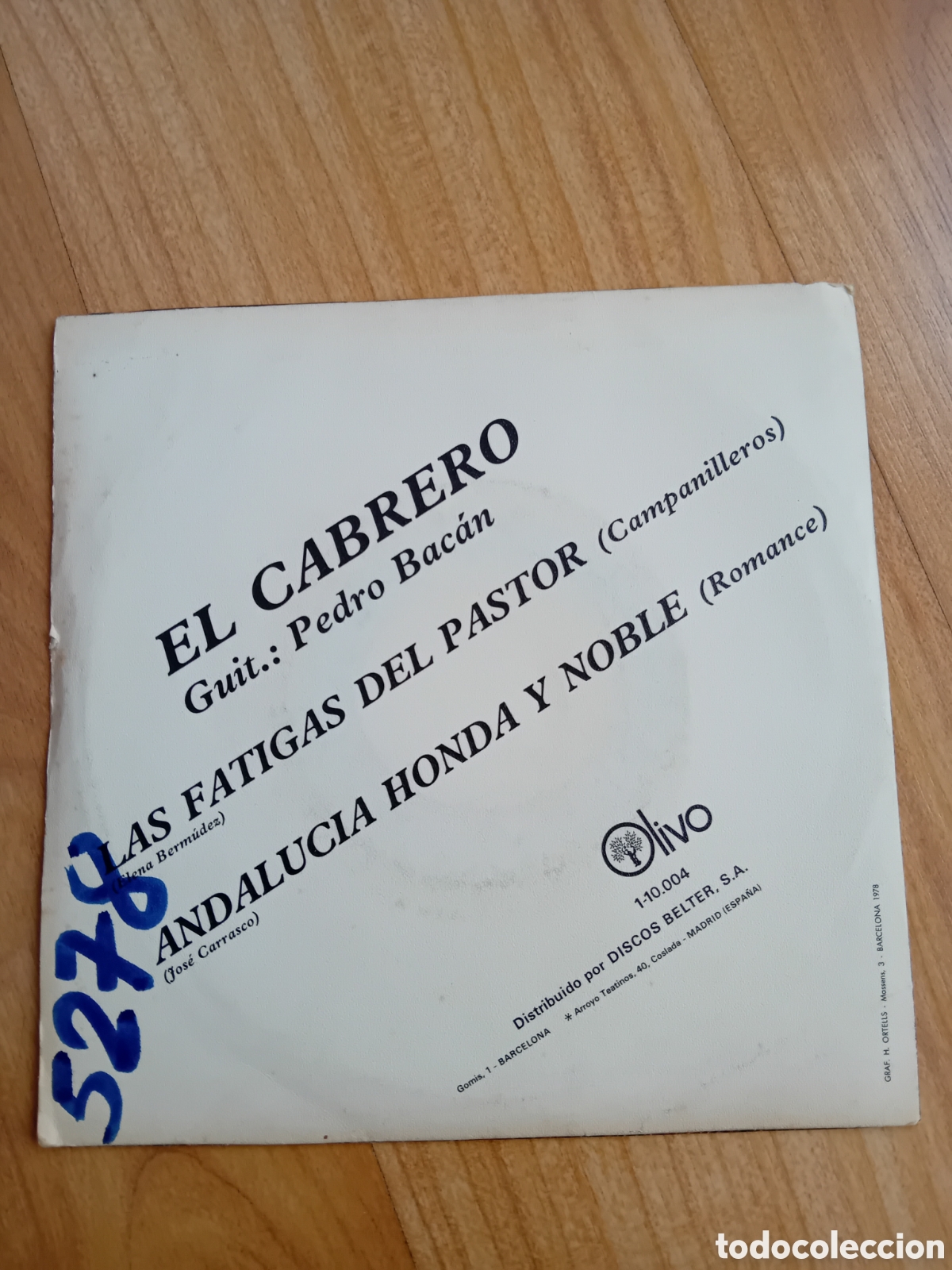 Discos de vinilo: EL CABRERO. LAS FATIGAS DEL PASTOR - Foto 2