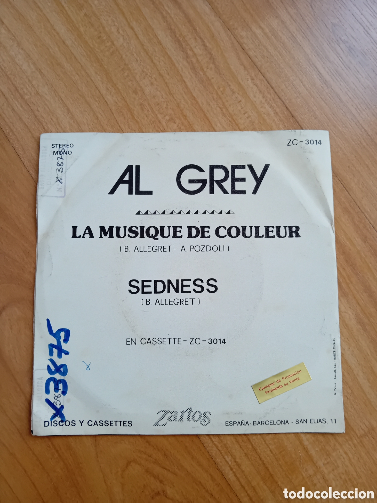 Discos de vinilo: AL GREY. LA MUSIQUE DE COULEUR - Foto 2