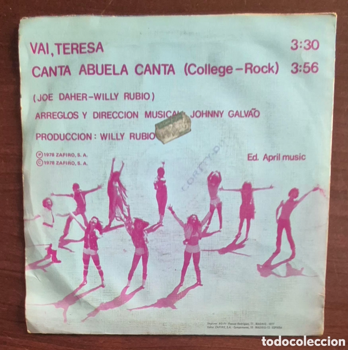Discos de vinilo: SINGLE - SET 96 - VAI, TERESA - 1977 ESPA&Ntilde;A - Foto 2