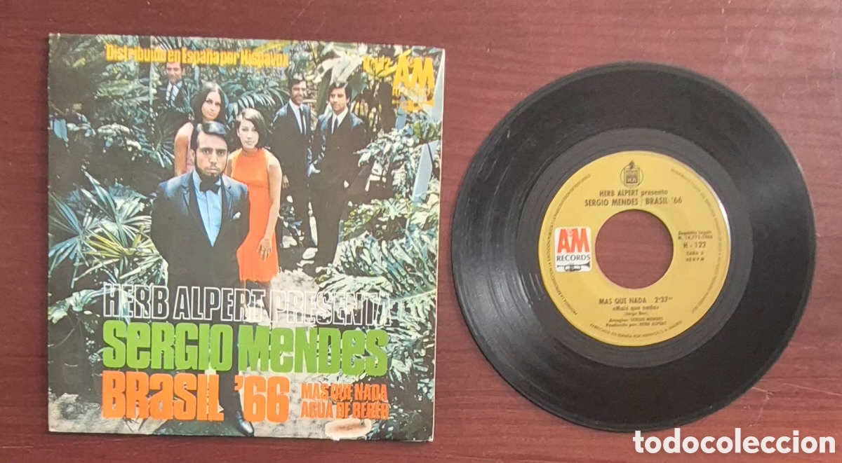 Discos de vinilo: SINGLE - SERGIO MENDES / BRASIL 66 - MAS QUE NADA - 1966 ESPA&Ntilde;A - Foto 3