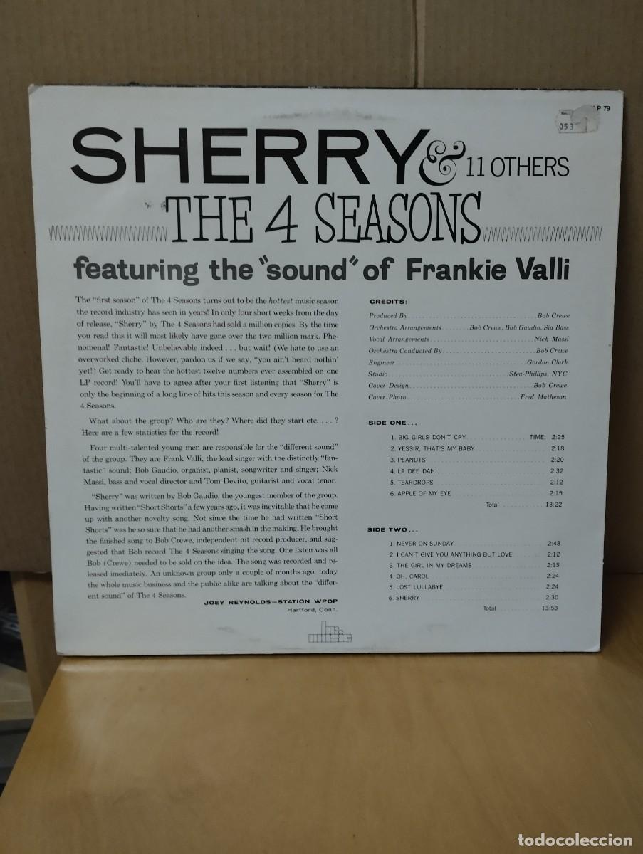 Discos de vinilo: THE 4 SEASONS ------ SHERRY - Foto 2