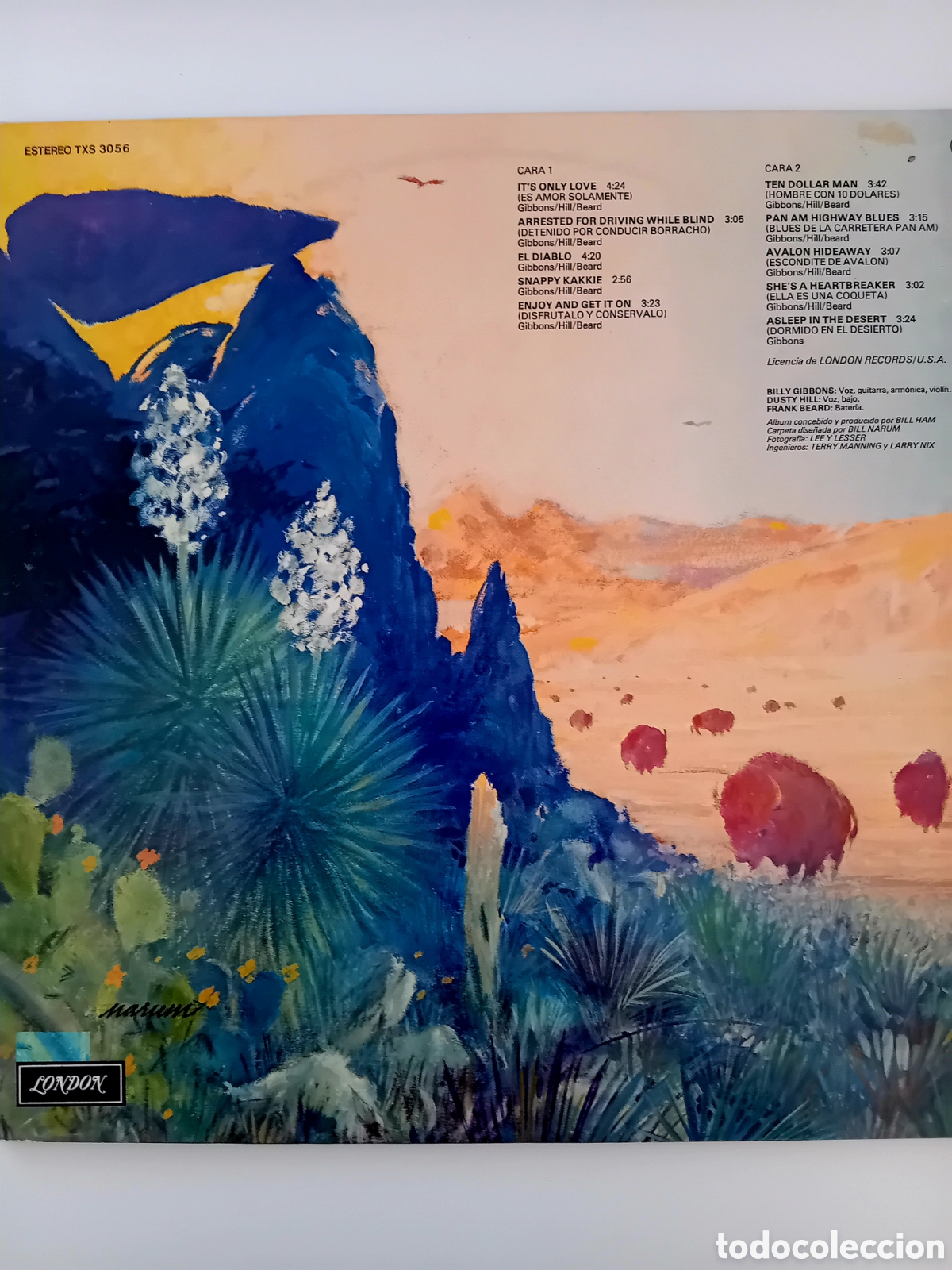 Discos de vinilo: ZZ TOP. TEJAS. SPAIN 1977 - Foto 2