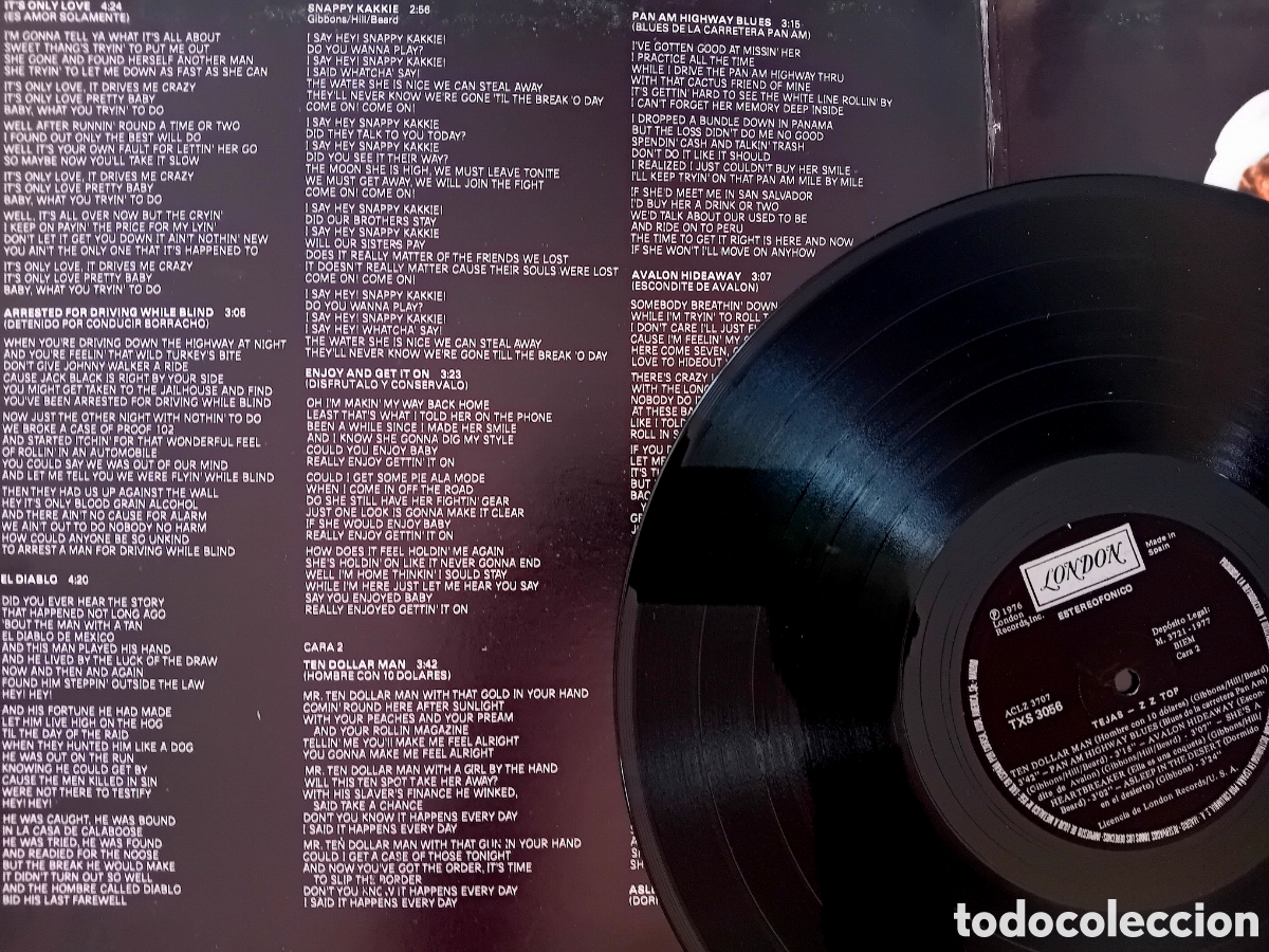 Discos de vinilo: ZZ TOP. TEJAS. SPAIN 1977 - Foto 4