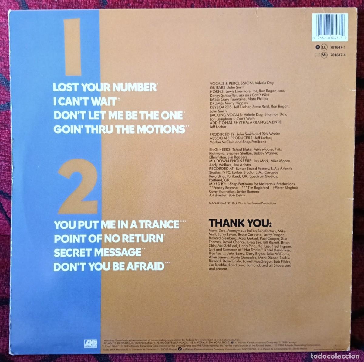 Discos de vinilo: NU SHOOZ ** Poolside ** VINILO LP 1986 - Foto 2