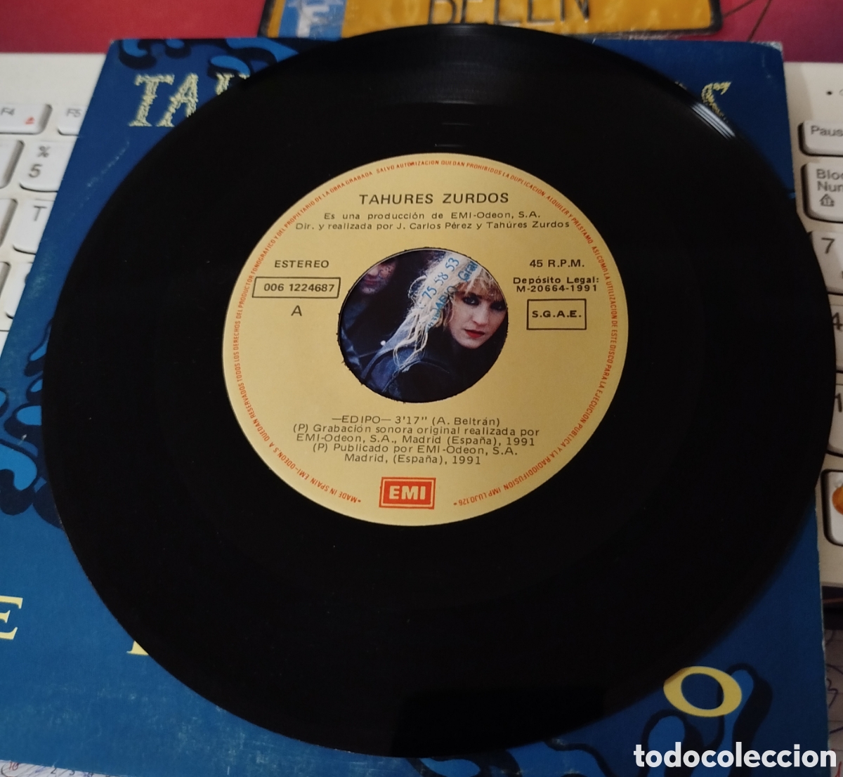 Discos de vinilo: Tah&uacute;res zurdos - Edipo - Foto 2