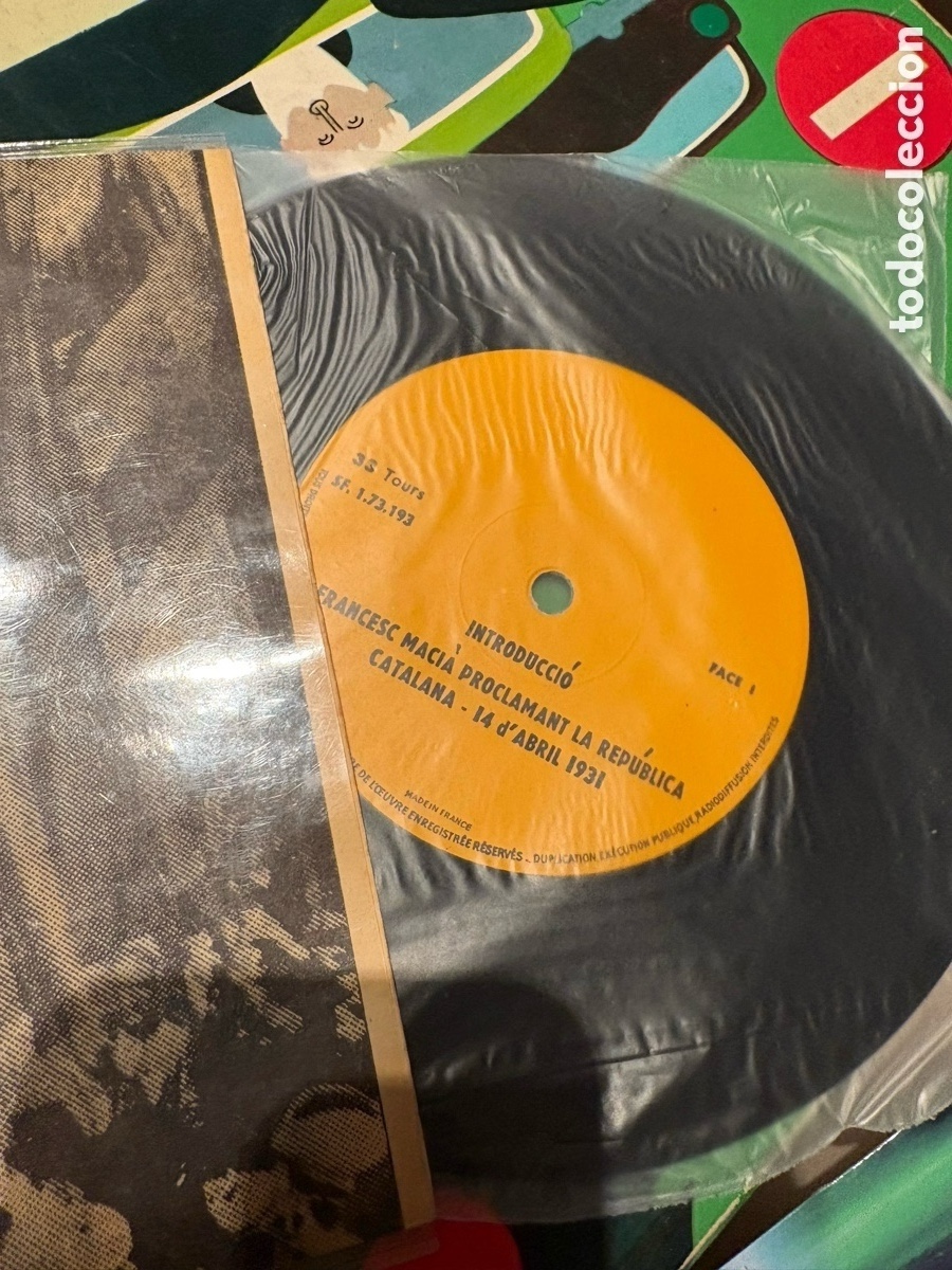 Discos de vinilo: Vinilo de Maci&agrave; de un discurso suyo - Foto 3