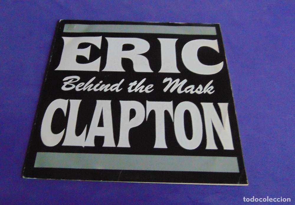 Discos de vinilo: ERIC CLAPTON &ndash; Behind The Mask - SINGLE PROMO 1987 - Foto 1
