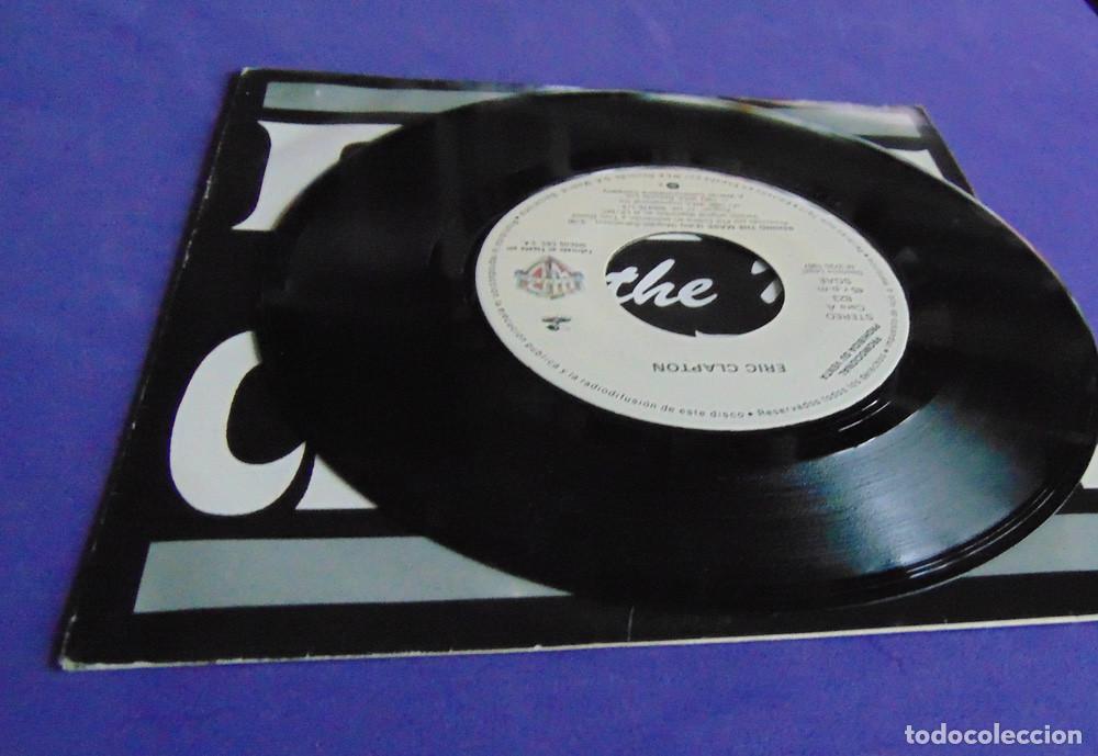 Discos de vinilo: ERIC CLAPTON &ndash; Behind The Mask - SINGLE PROMO 1987 - Foto 3