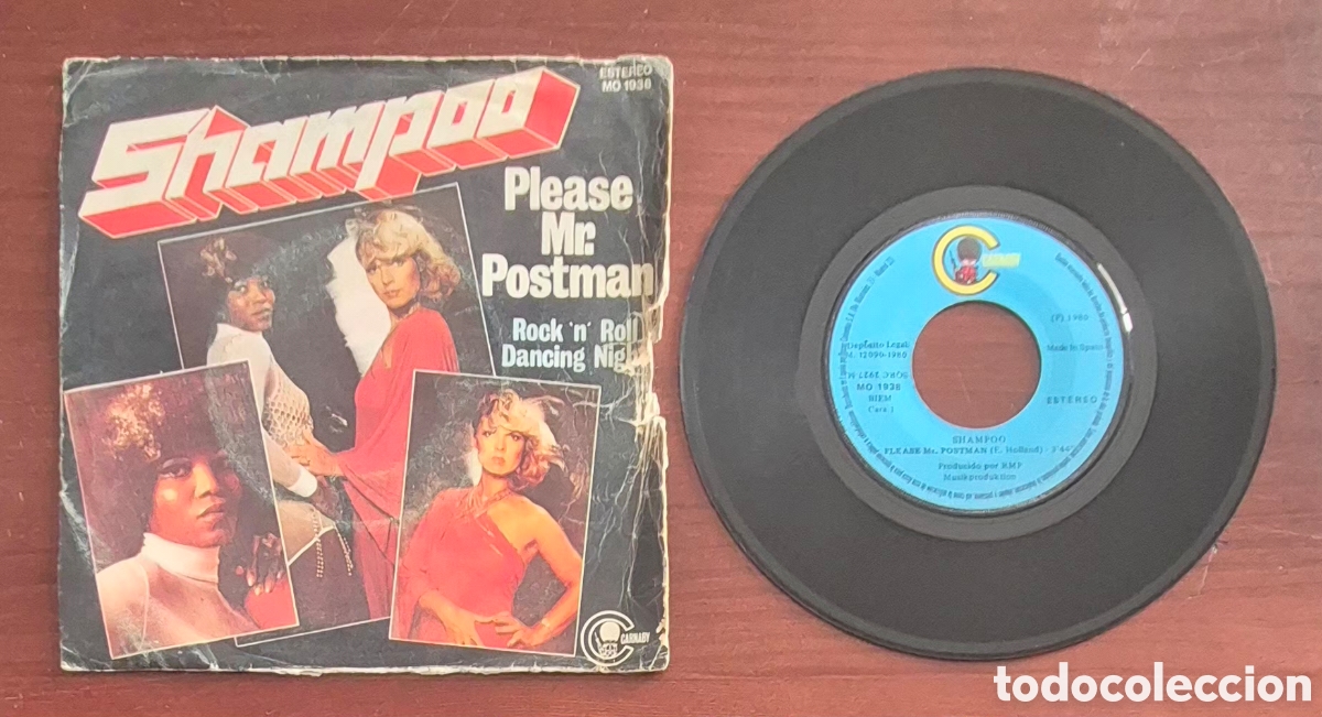 Discos de vinilo: SINGLE - SHAMPOO - PLEASE MR. POSTMAN - 1980 ESPA&Ntilde;A - Foto 3