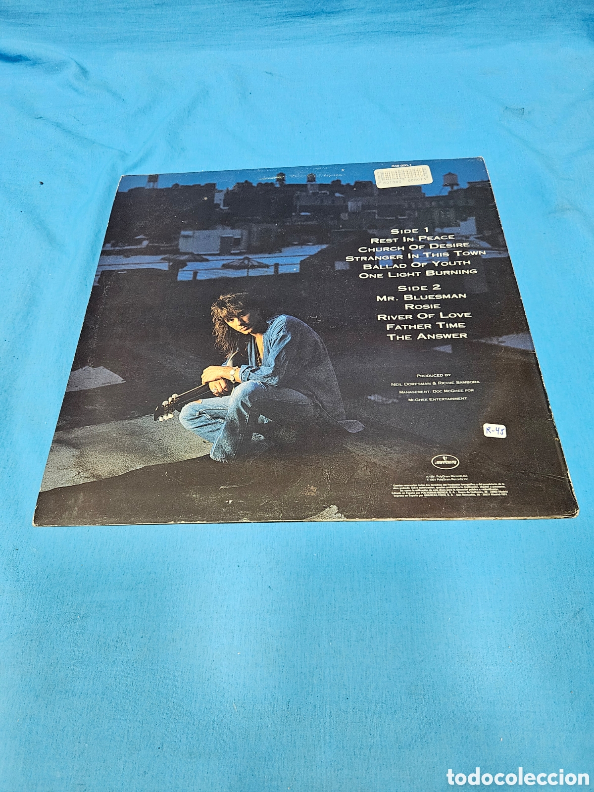 Discos de vinilo: DISCO VINILO RICHIE SAMBORA. STRANGER IN THIS TOWN - Foto 2