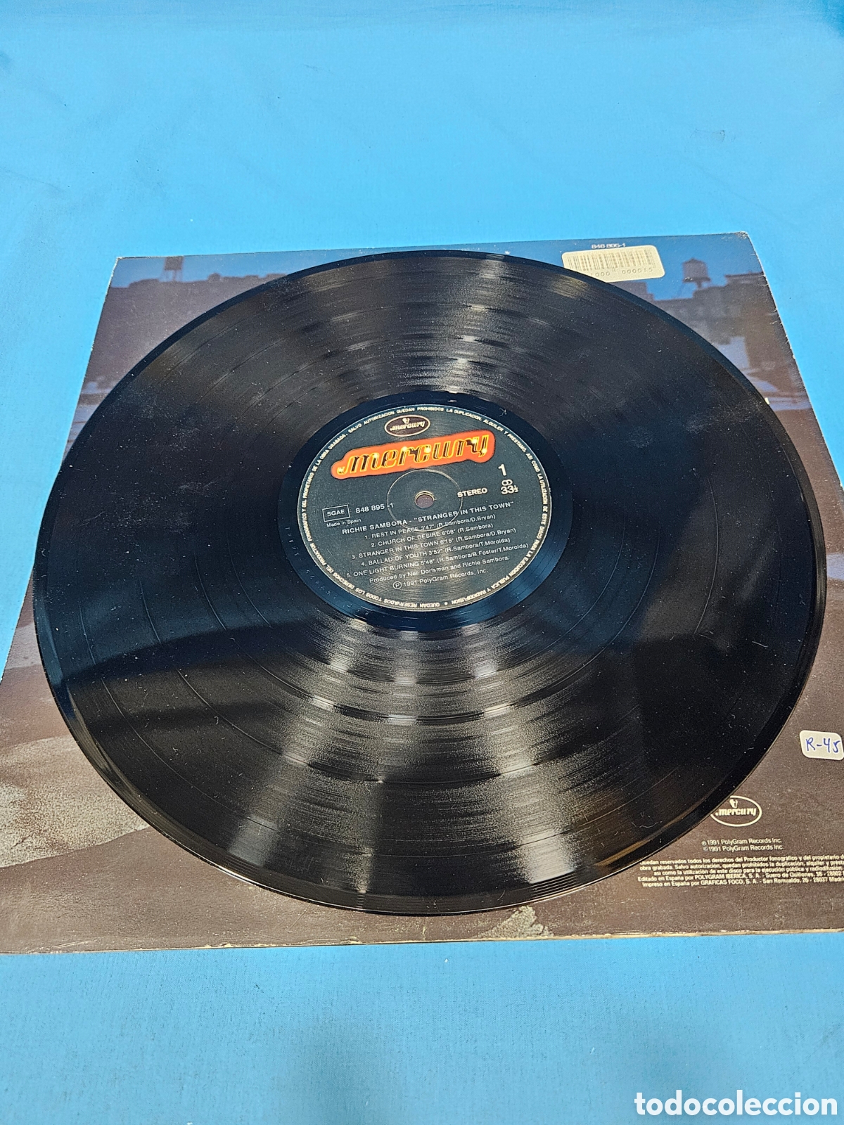 Discos de vinilo: DISCO VINILO RICHIE SAMBORA. STRANGER IN THIS TOWN - Foto 3